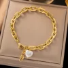 Chain Bracelet with Pearl 16199