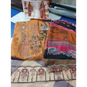 Pakistani Style Printed & Embroidered Dress