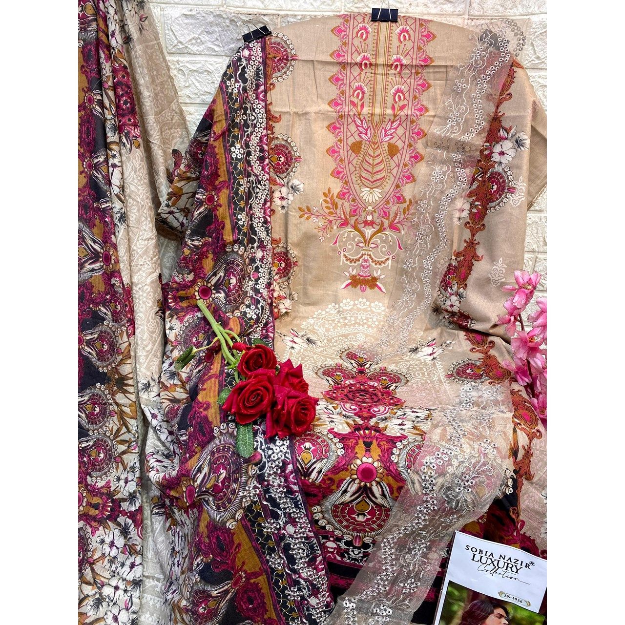 Womens cotton dress materials online