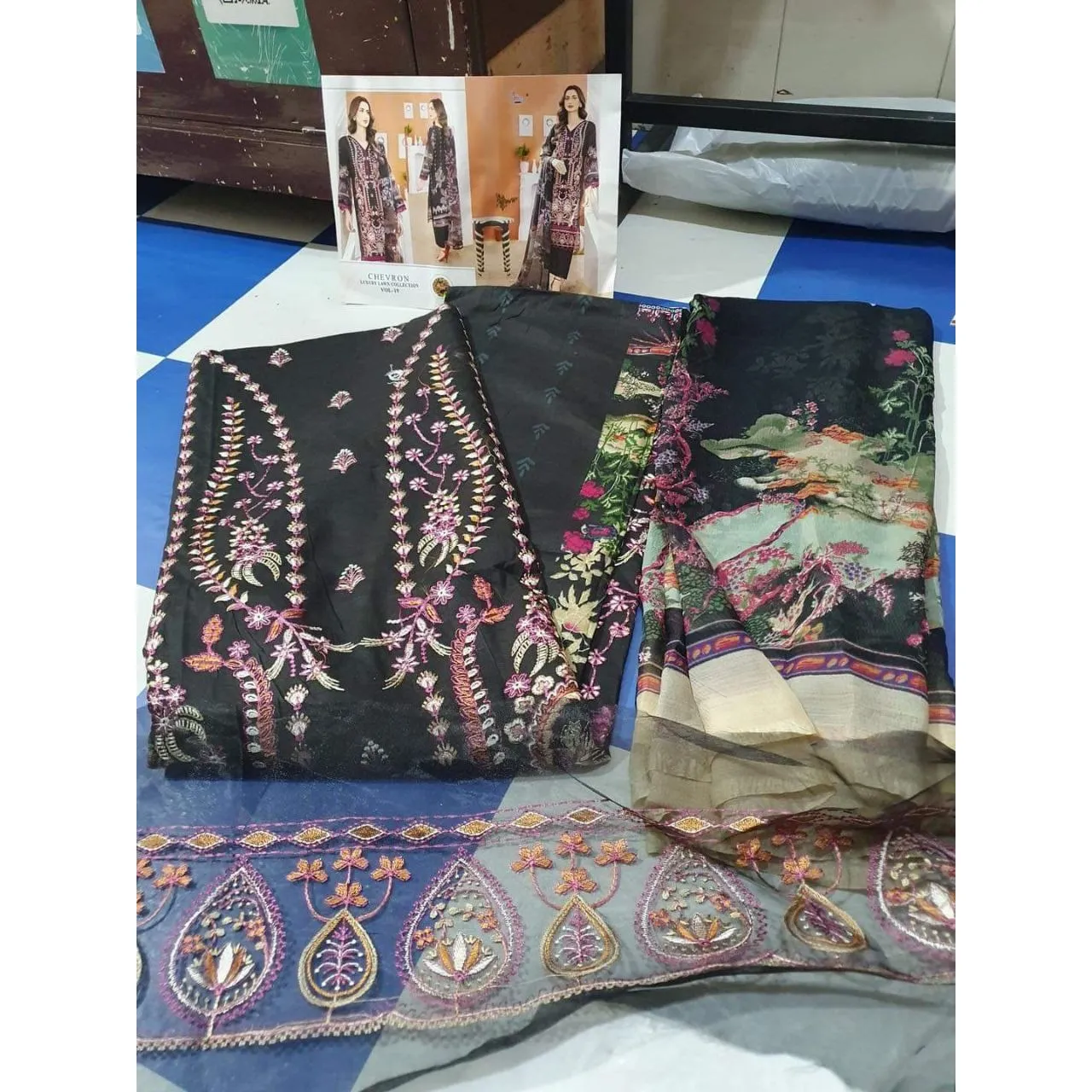 Ladies Cotton Embroidery Suits Online