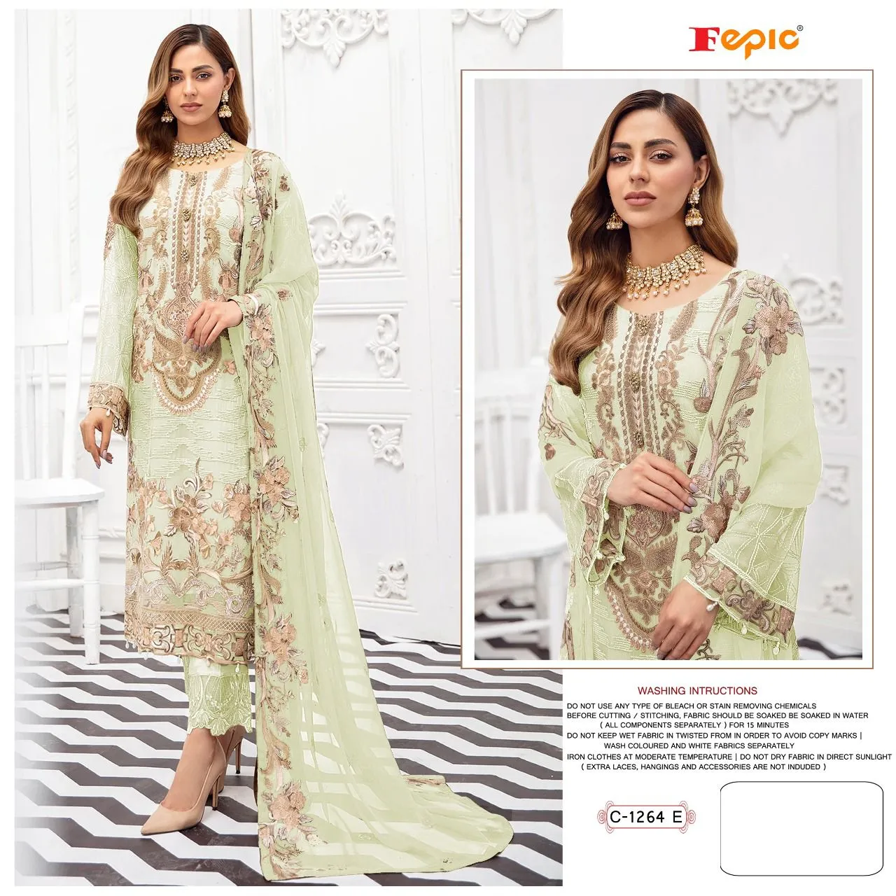 Georgette Embroidered Salwar Kameez
