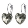 White heart earrings online