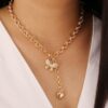 Gold Plated Butterfly Necklace