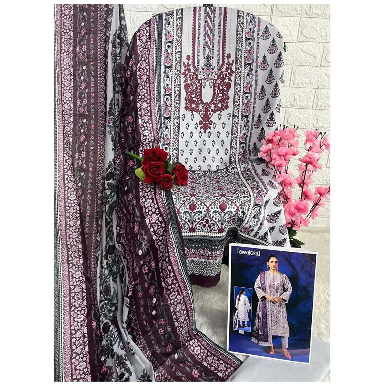 Cotton Printed Suit Design for Women