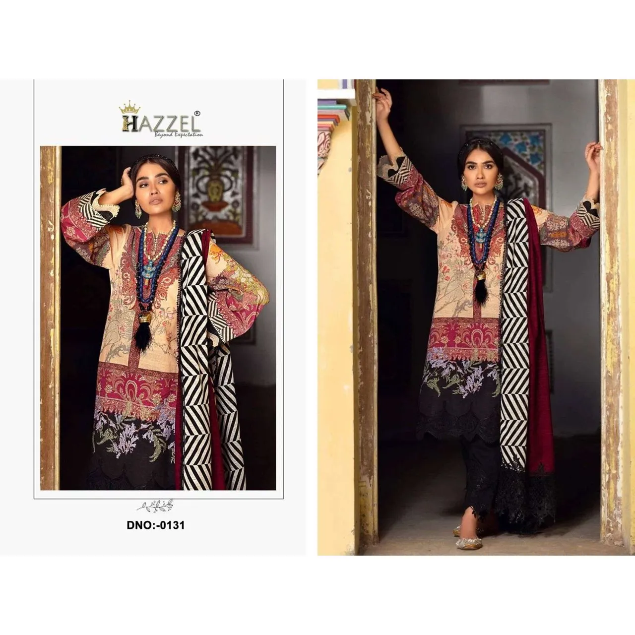 Pakistani Embroidered Salwar Kameez Material