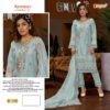 Pakistani Organza Embroidered Dress