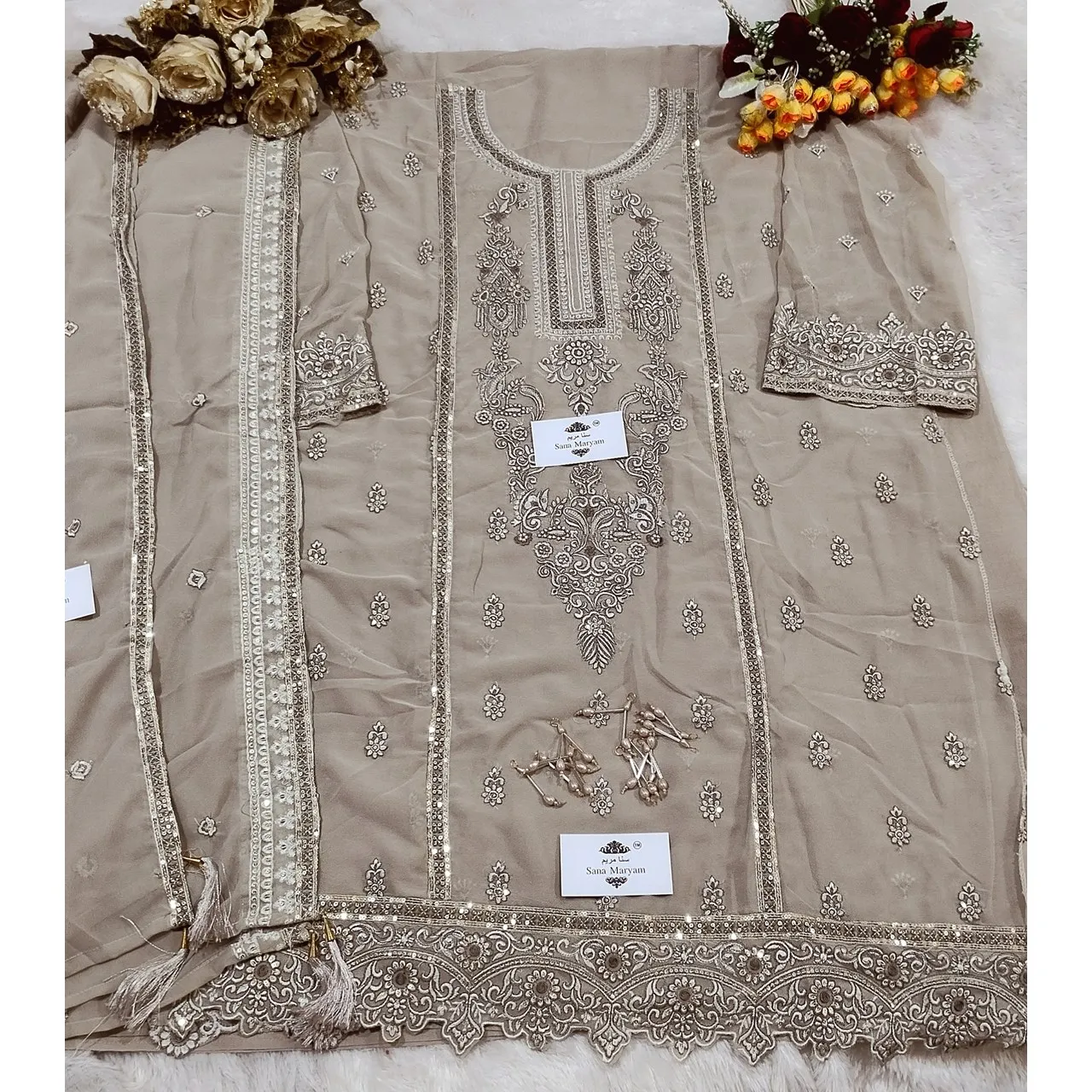 Premium Pakistani replica georgette dresses