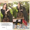 Unstitched embroidered Organza suits