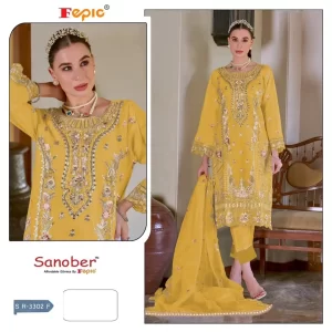 Pakistani Yellow Readymade Suit for Haldi Function