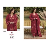 Deepsy Suits Elaf Premium Luxury Lawn Collection Red Hit Design no. 1724A