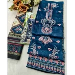 Ishaal Cotton Embroidered Suits with Cotton Dupatta 1805