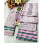 Ishaal Cotton Embroidered Suits with Cotton Dupatta 1808