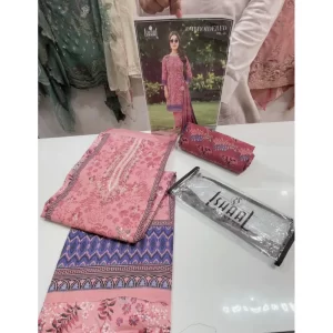 Ishaal Cotton Embroidered Suits with Cotton Dupatta 20002
