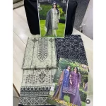 Ishaal Cotton Embroidered Suits with Cotton Dupatta 20003