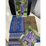 Ishaal Cotton Embroidered Suits with Cotton Dupatta 20005