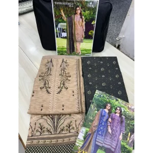 Ishaal Cotton Embroidered Suits with Cotton Dupatta 20007
